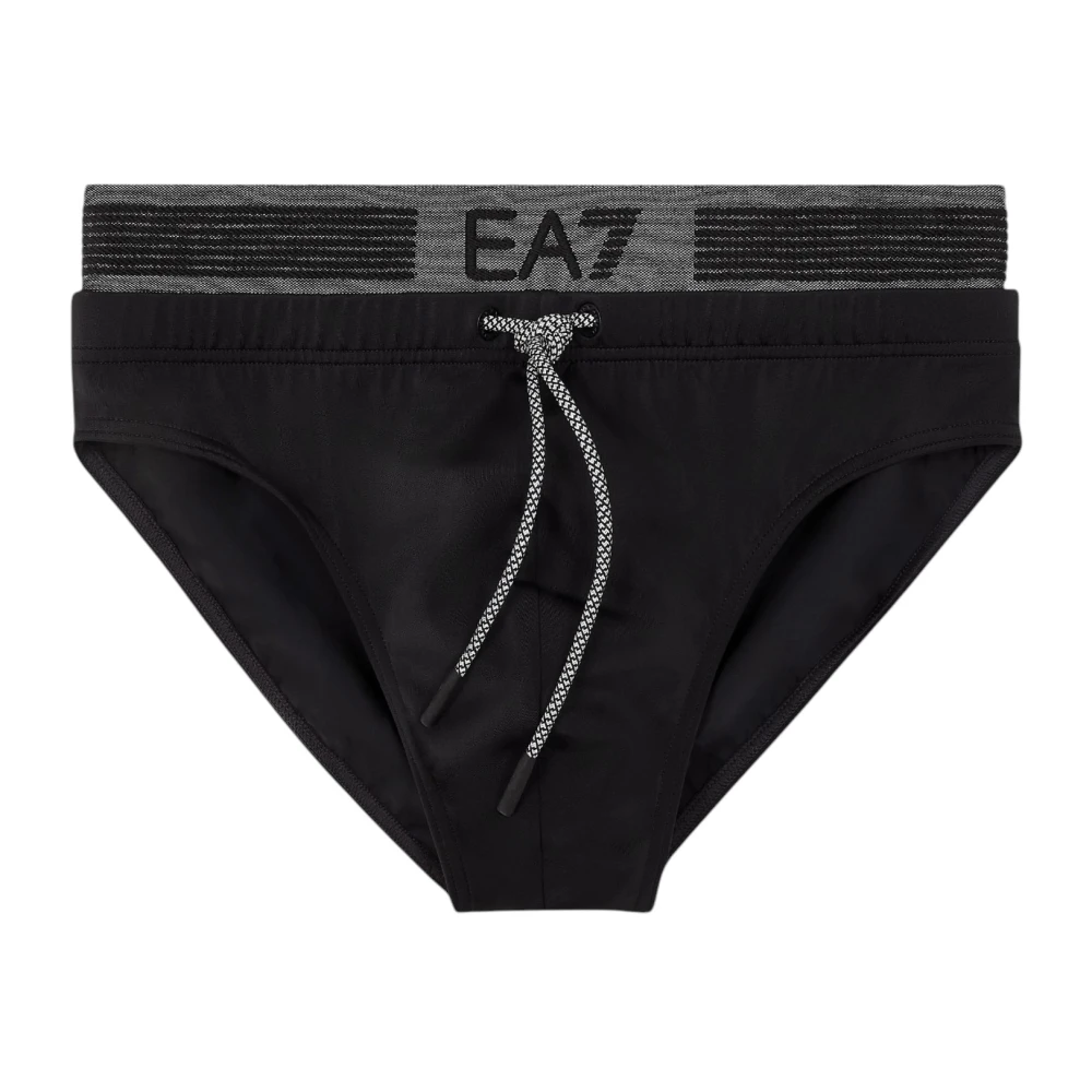 Emporio Armani Men's Black Swim Brief - Beachwear - Xs - Swimwear