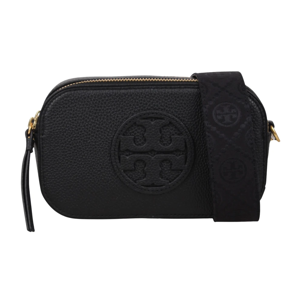 TORY BURCH Mini Miller Schoudertas met Logo Black Dames