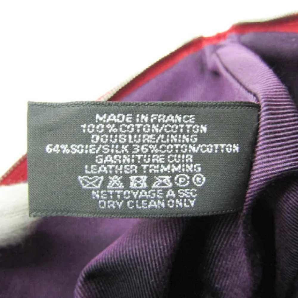 Hermès Vintage Pre-owned Cotton pouches Red Dames