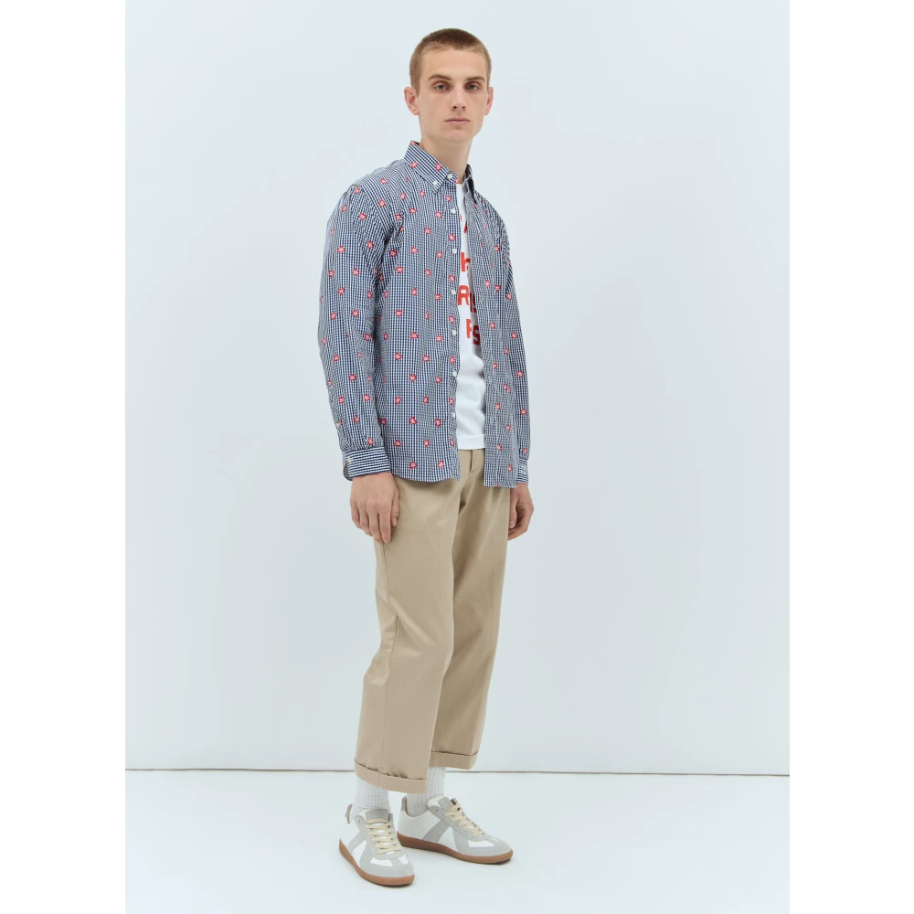 Human Made Gingham Heart Shirt Multicolor Heren