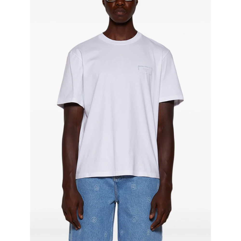 Martine Rose Katoenen Crew Neck T-Shirt White Heren