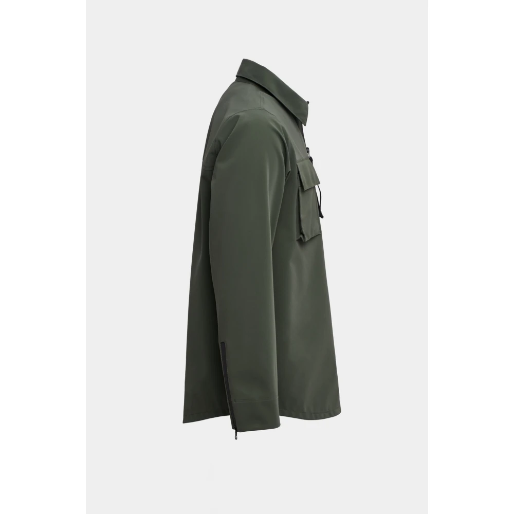 Stutterheim Waterdicht Mat Overshirt Green Heren