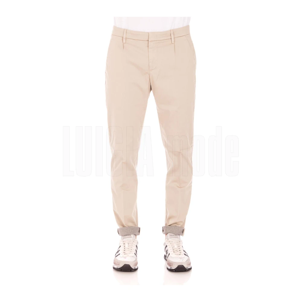 Dondup Gaubert Veckade Byxor Beige, Herr