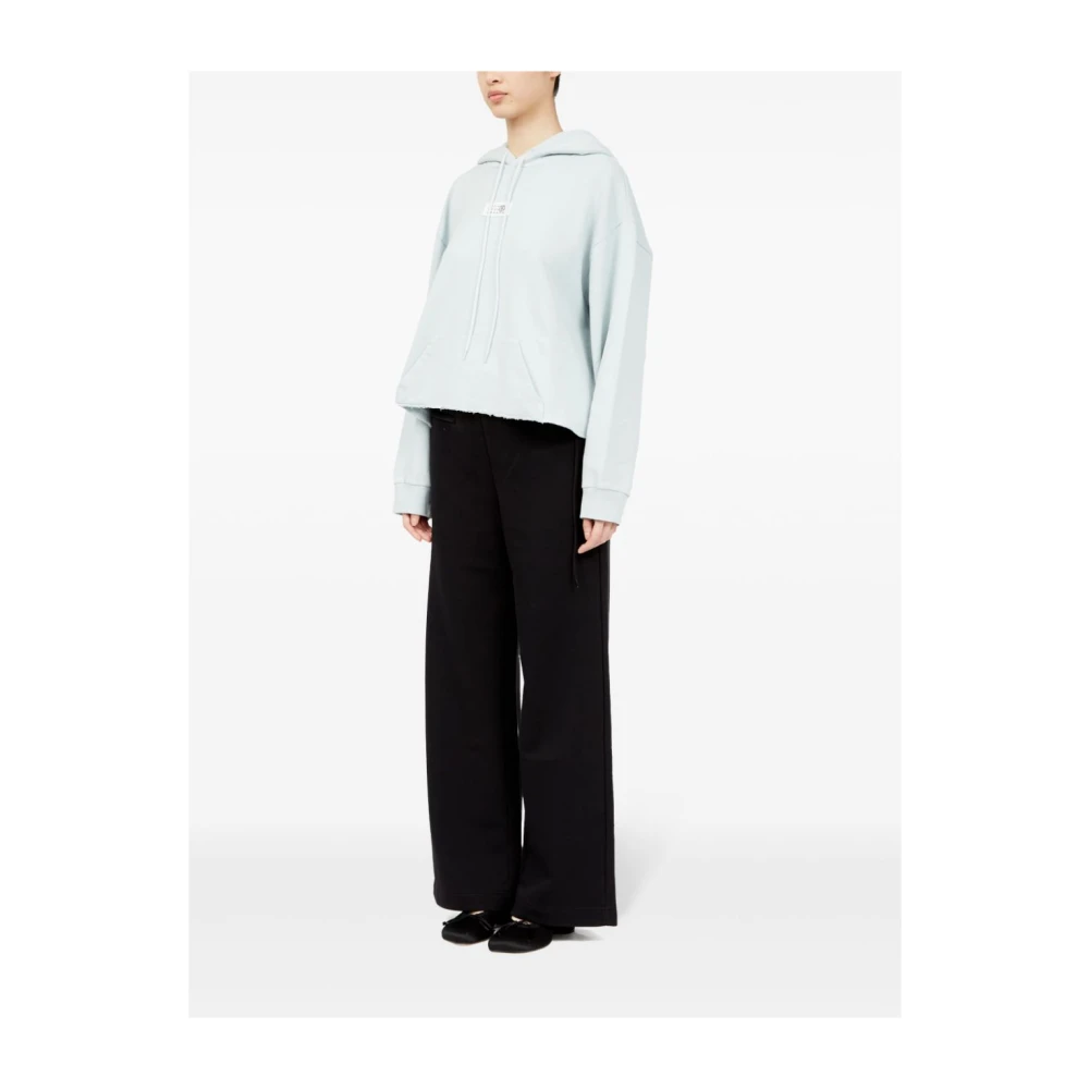 MM6 Maison Margiela Bianco Sweatshirt Damesmode Ss25 Blue Dames