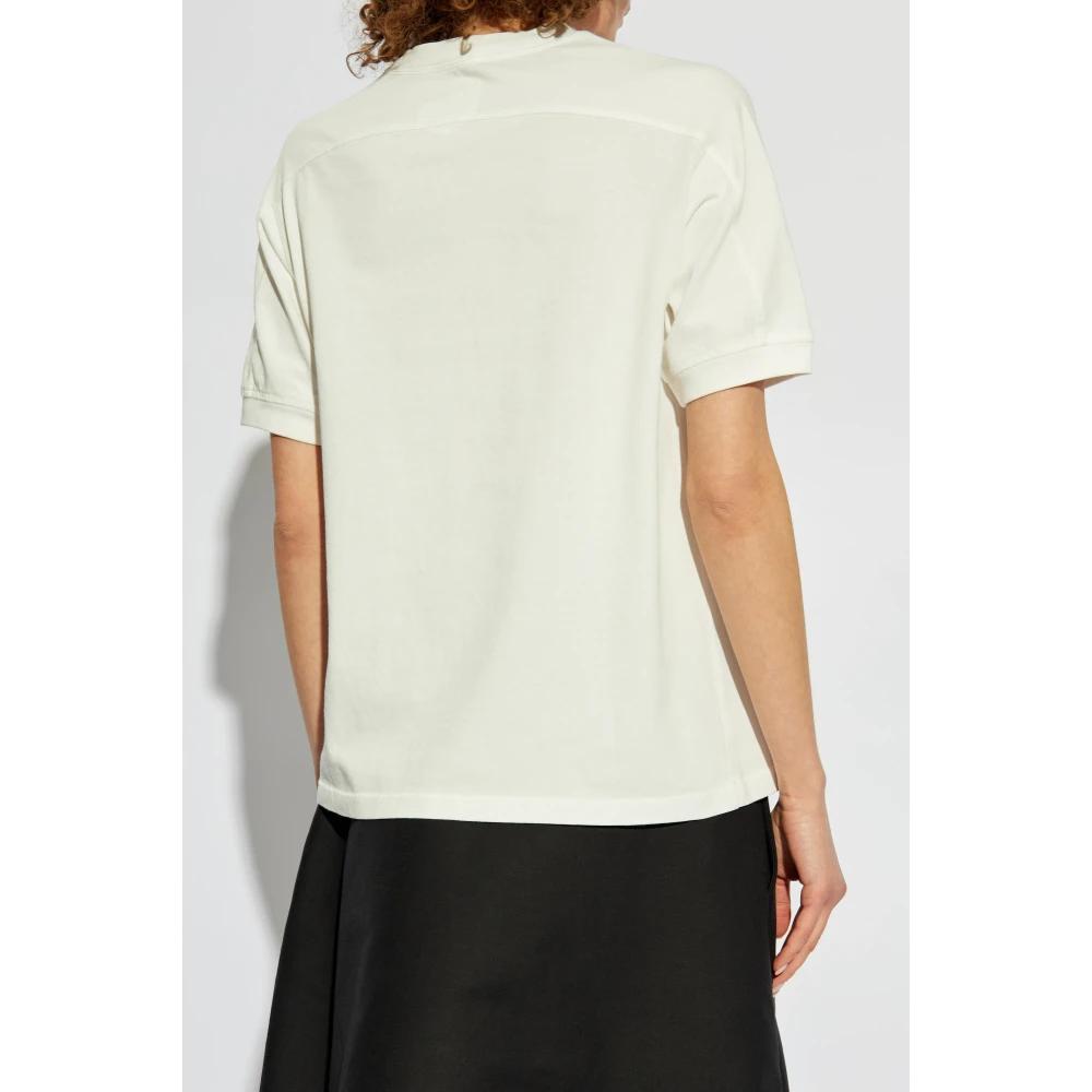 Anine Bing Geprint T-shirt White Dames