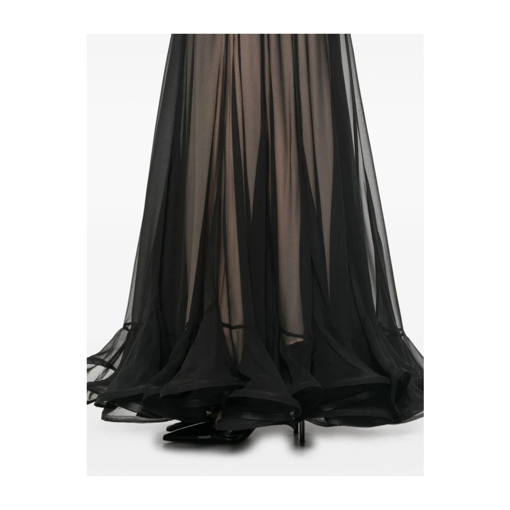Zimmermann Illustratie Midi Rok Zwart Black Dames
