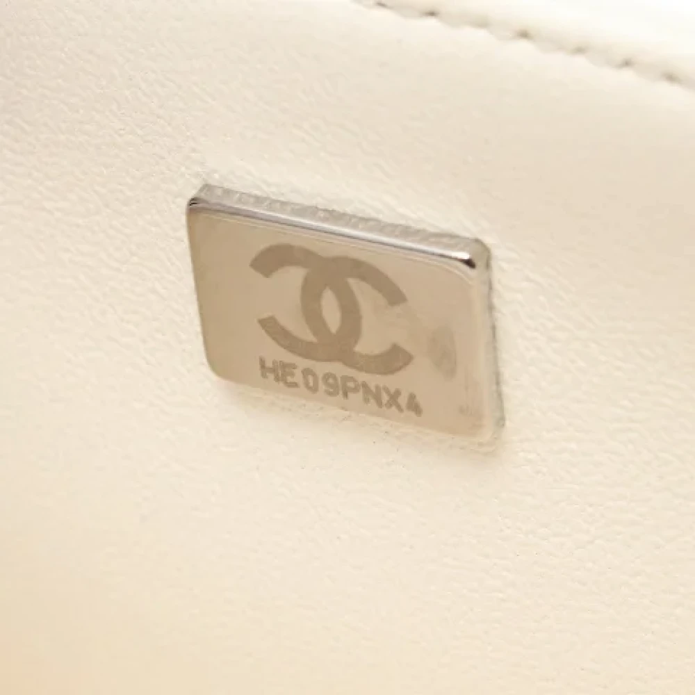 Chanel Vintage Pre-owned Leather chanel-bags White Dames