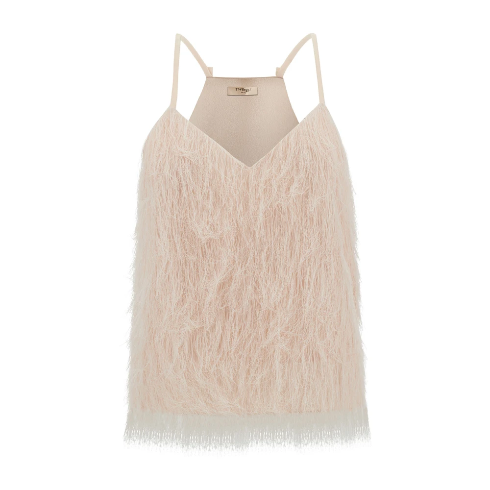 Twinset Women's Pink Sleeveless Tops, L, Top