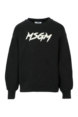 sweatshirt-noir-a-col-rond-avec-logo