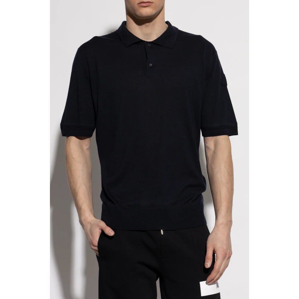 Moncler Polo Blue Heren