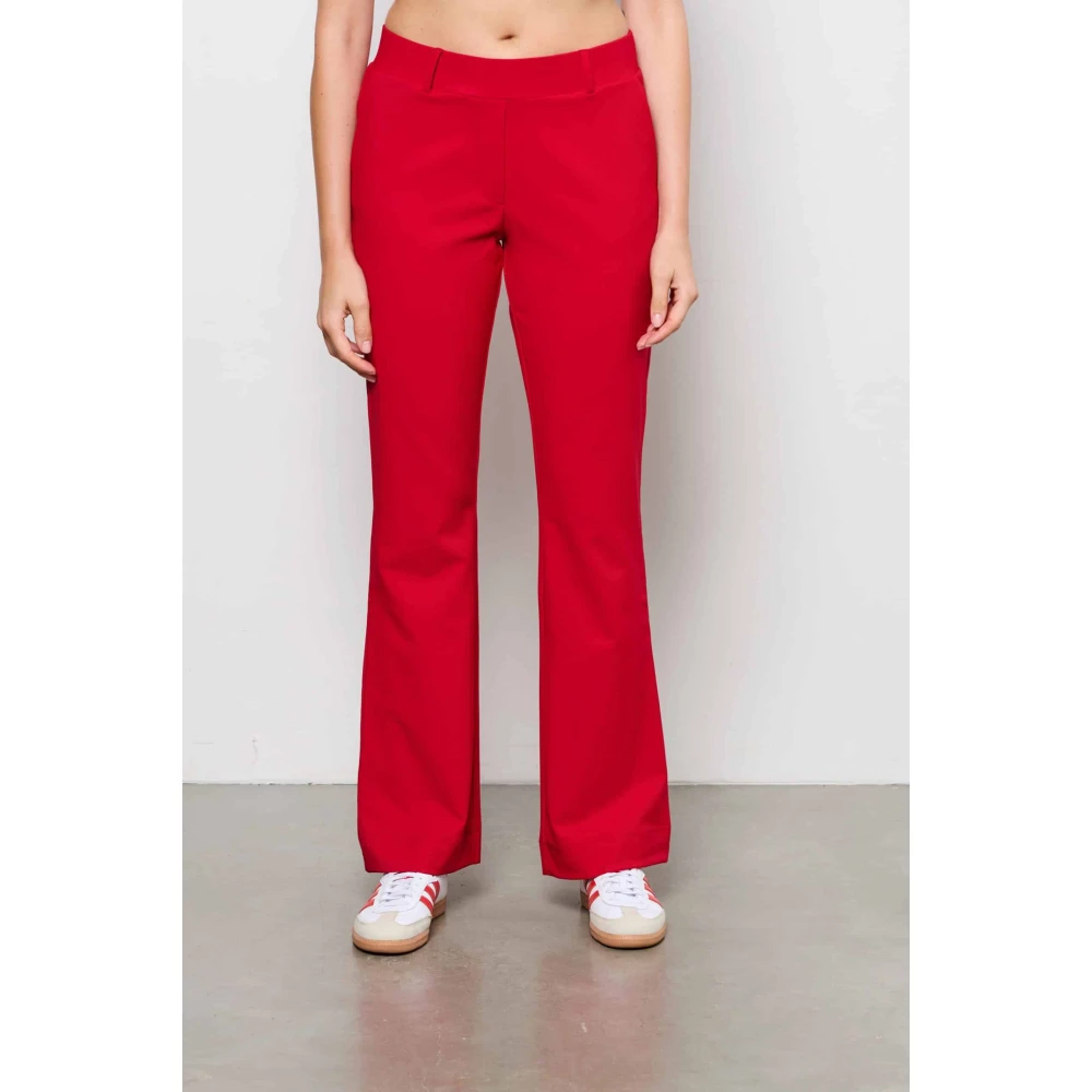 &Co Woman Charlie Comfort Twill L-Red Dames