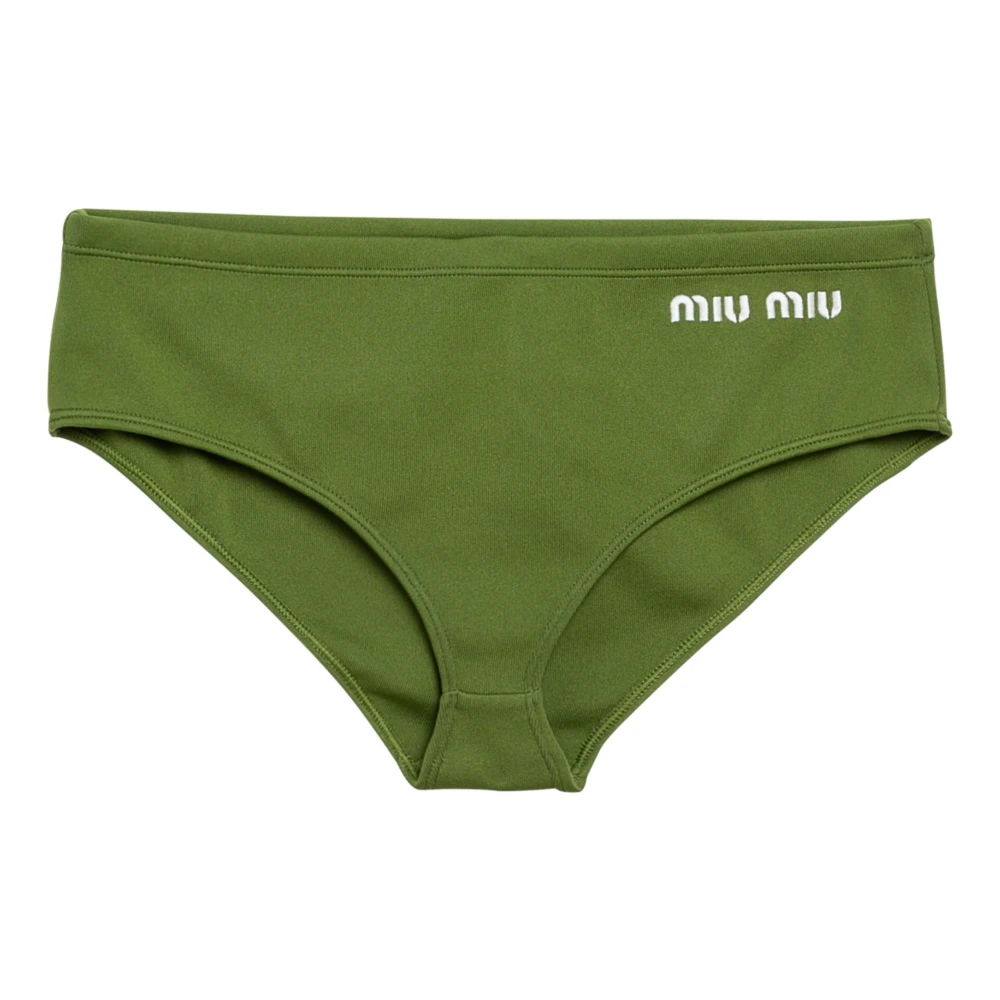 Miu Elegante Slip Jurk voor Vrouwen Green Dames