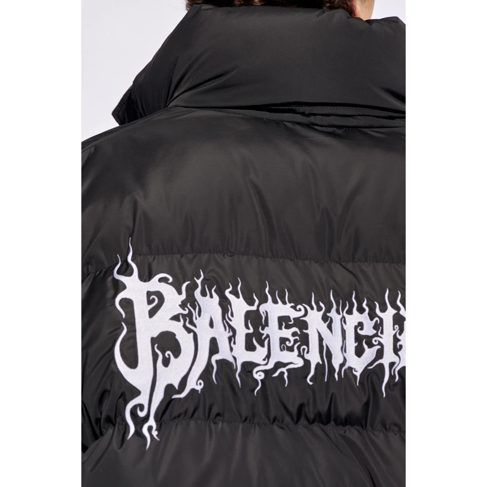 Balenciaga Jas met logo Black Heren
