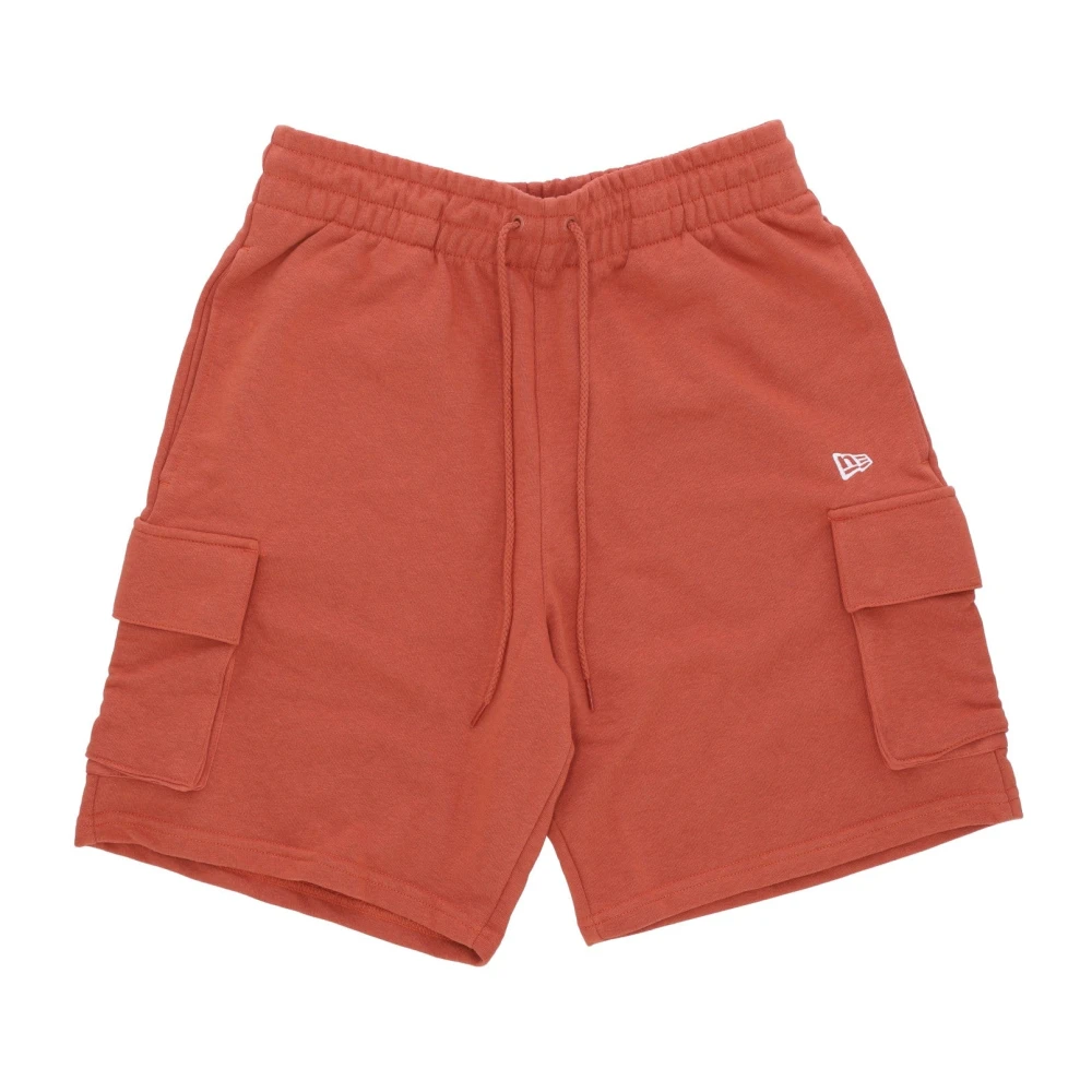 New era Cargo Shorts Baksteen Rood Wit Red Heren