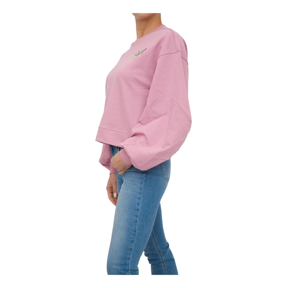 pinko Roze Sweatshirt voor Vrouwen Pink Dames