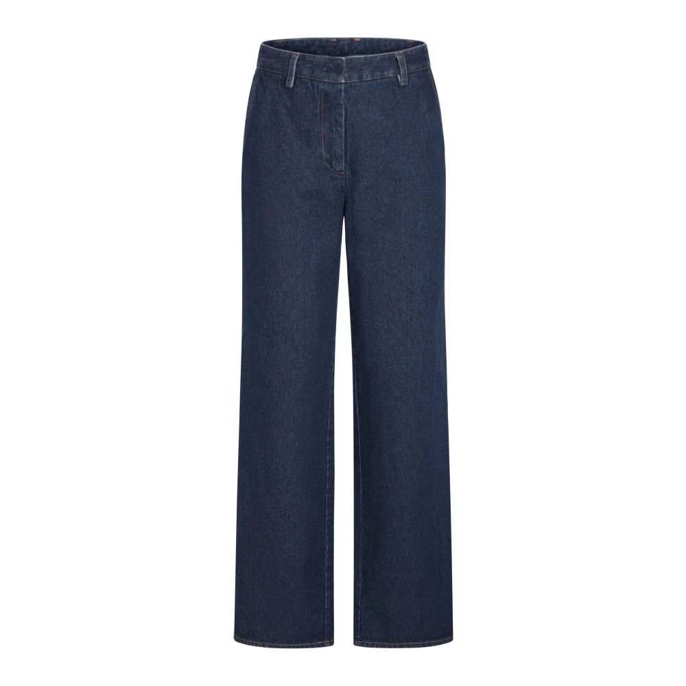 Heartmade Blauwe Denim Loszittende Broek Blue Dames