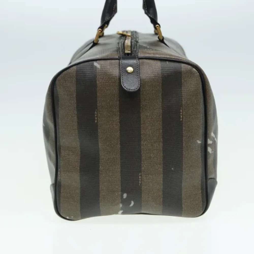 Fendi Vintage Pre-owned Nylon travel-bags Brown Dames