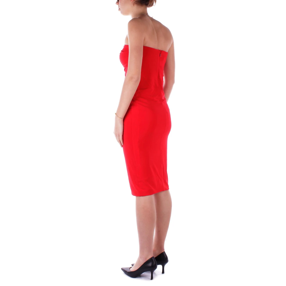 pinko Rode Jurk met Rits Achteraan Red Dames