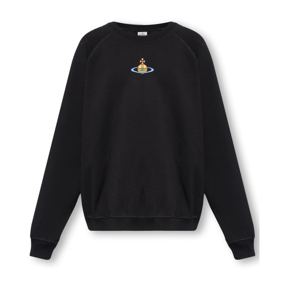 Vivienne Westwood Sweatshirt met logo Black Heren