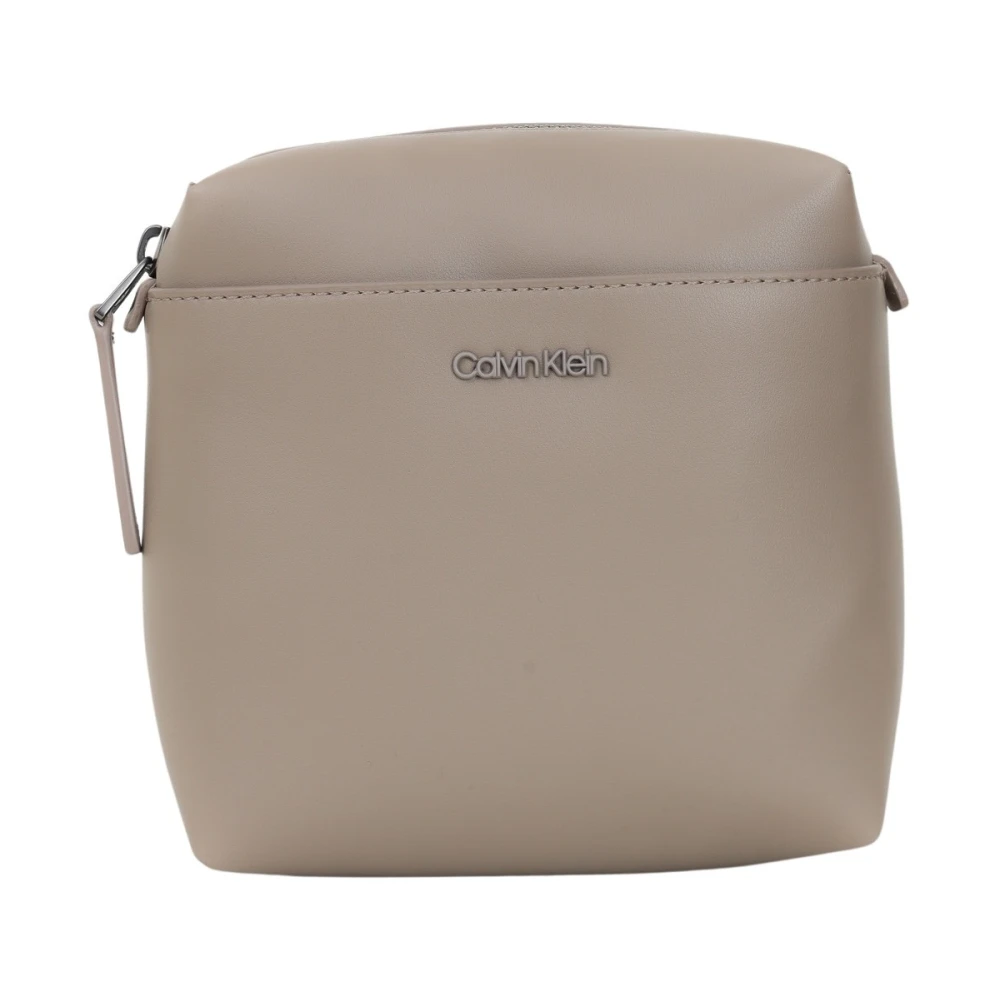 Calvin Klein Beige Schoudertas met Logotoepassing Beige Heren