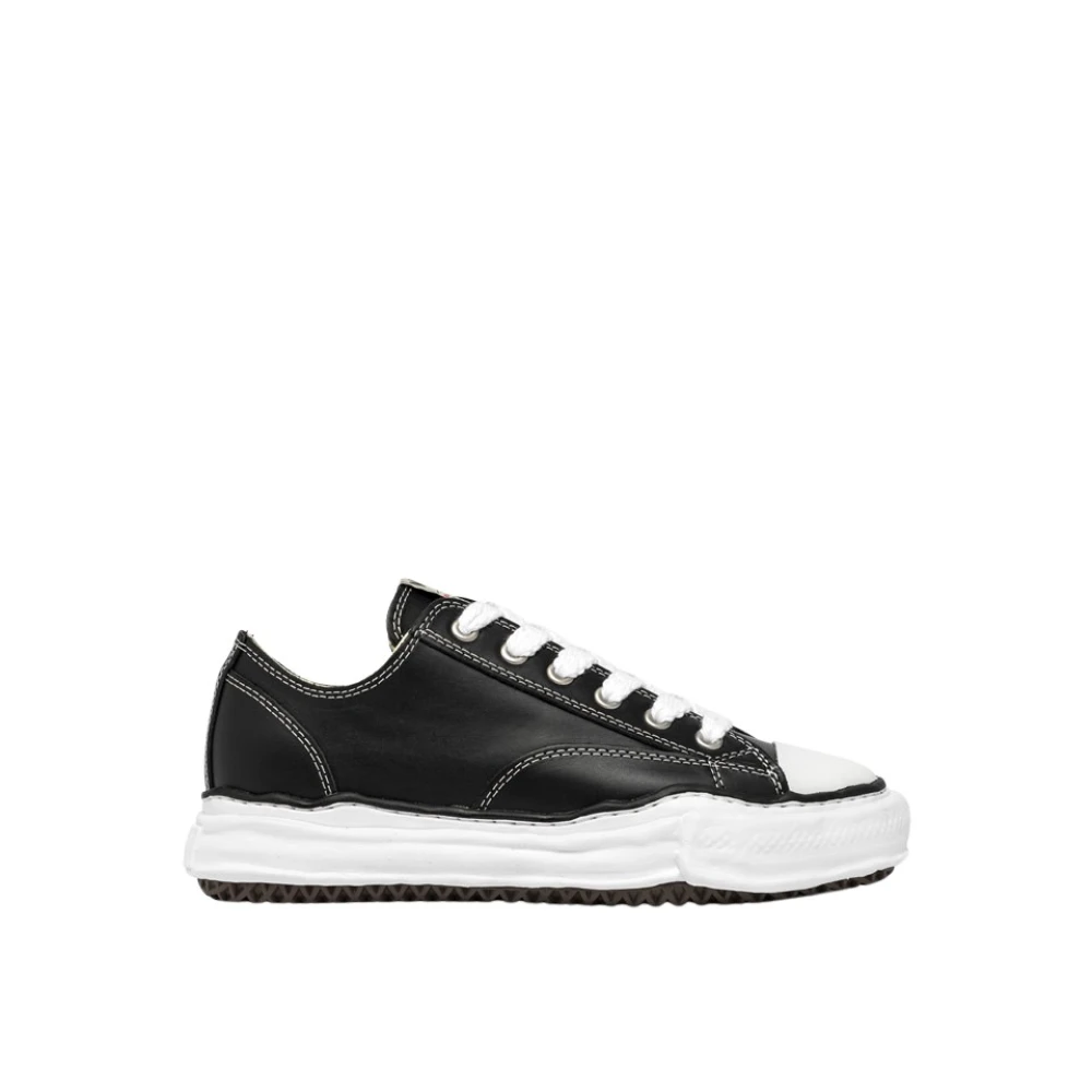 MIHARA YASUHIRO Minimal Structure Lädersneakers Black, Herr