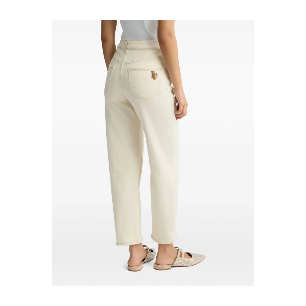 Liu Jo Beige Jeans met Klassieke Zakken Beige Dames