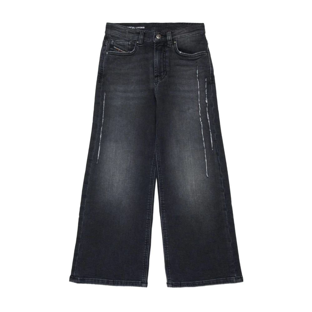 Diesel Girls Black Jeans, 14 Y, Five-Pocket Jeans