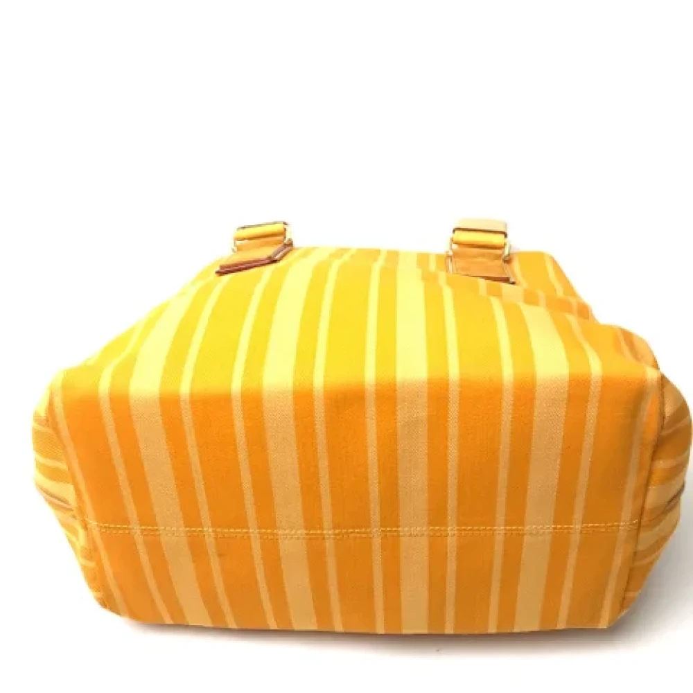 Louis Vuitton Vintage Pre-owned Cotton louis-vuitton-bags Yellow Dames