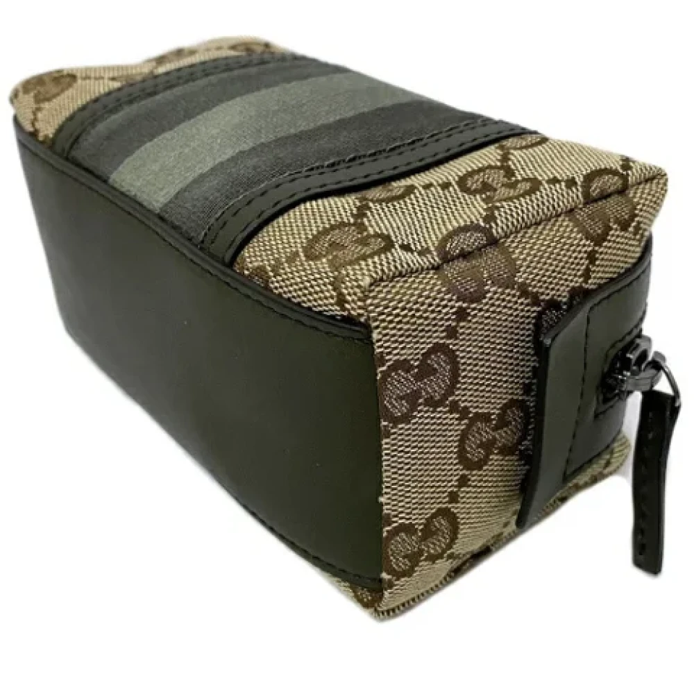 Gucci Vintage Pre-owned Canvas pouches Beige Dames