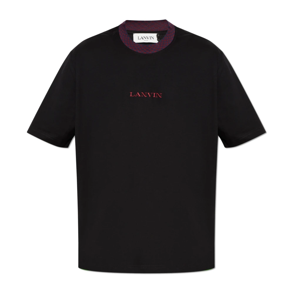 Lanvin - Tops > T-Shirts - Black - Lanvin - Modalova