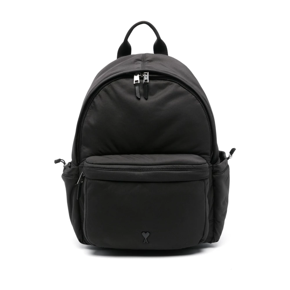 Ami Paris Zwarte Bucket Bag & Rugzak Black Heren