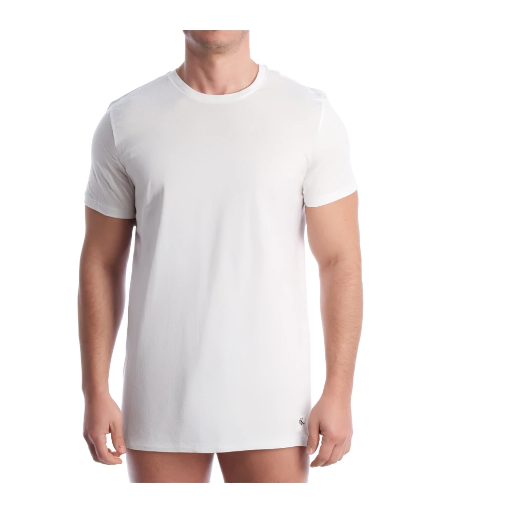 Calvin Klein Men's White 3 Pack Crew Neck T-Shirts | Size: Small - Image 9