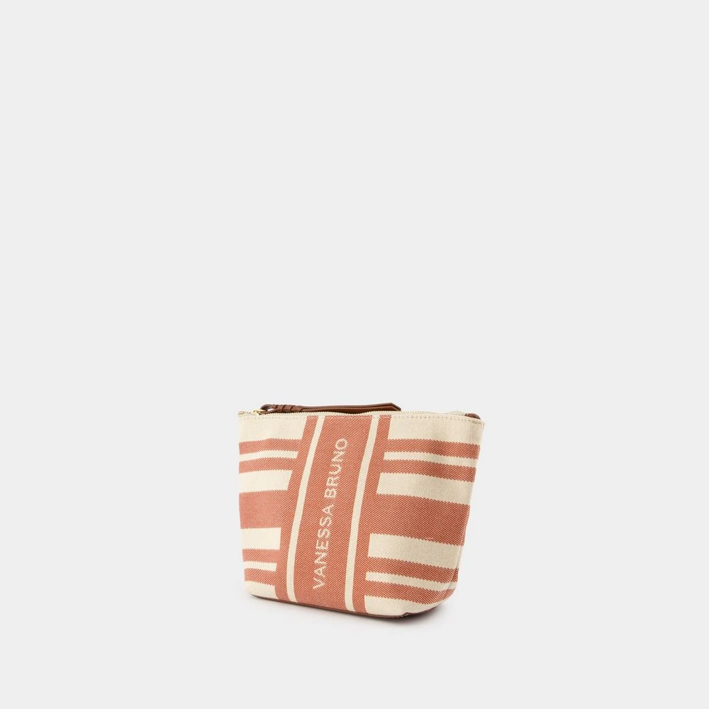Vanessa Bruno Katoenen Pouch Bruin Bordeaux Cognac Brown Dames