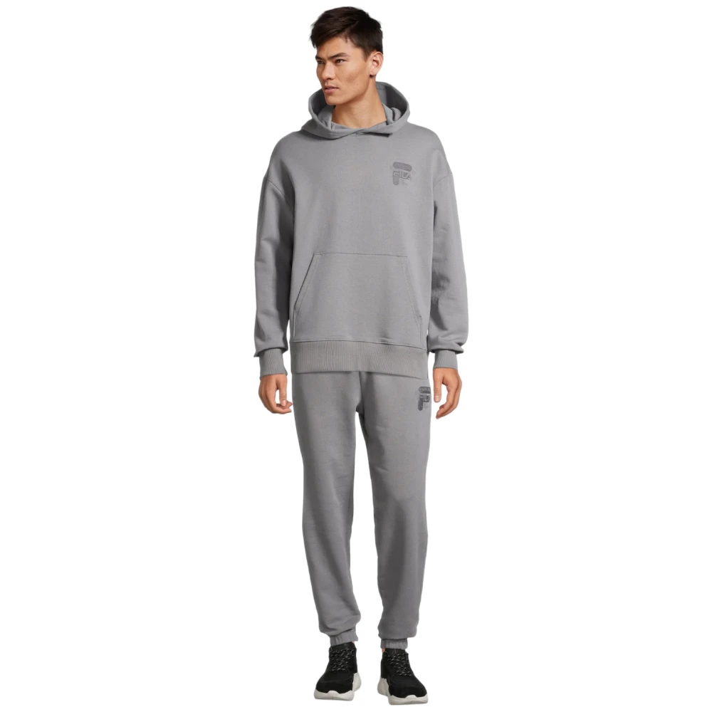 Fila Heren hoodie Baar Fam0333 katoen Gray Heren