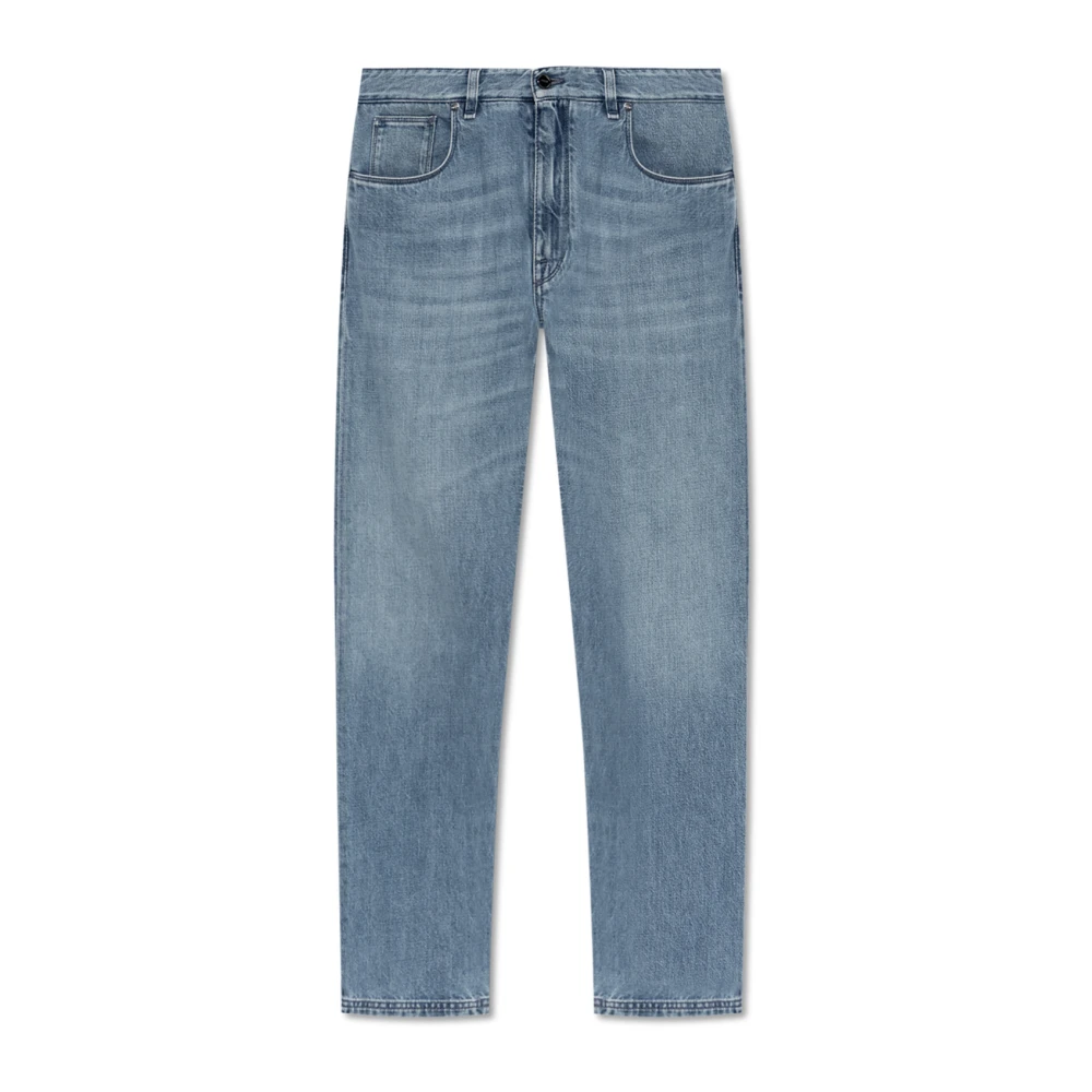 Fendi Blue Long Jeans - Male - Loose Fit Jeans - W30 - Jeans