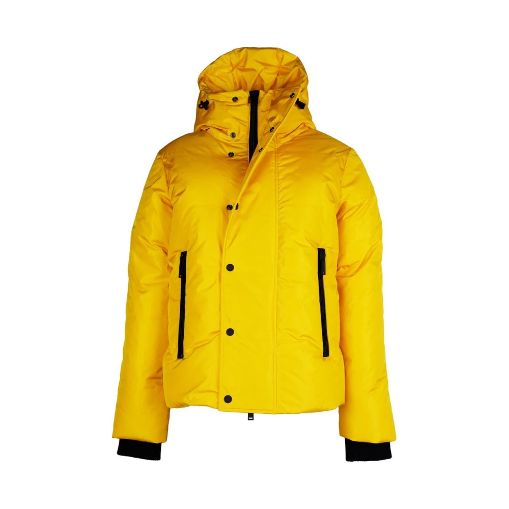 Dsquared2 Gele Nylon Donsjas Met Capuchon Yellow Heren