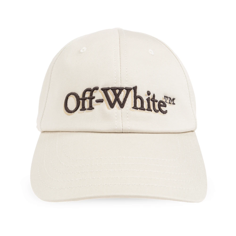 Off White Baseballpet Beige Heren