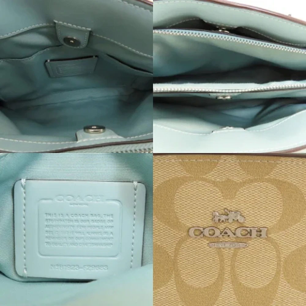 Coach Pre-owned Canvas handbags Beige Dames