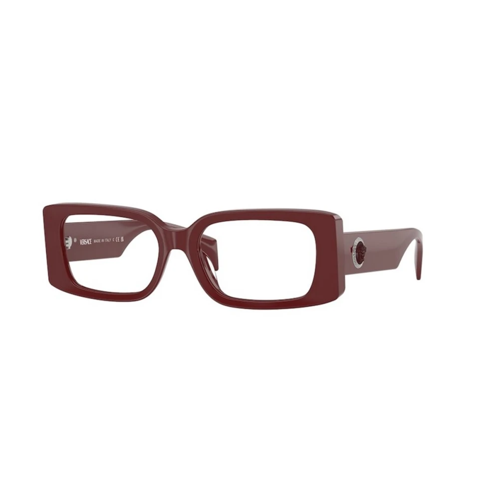 Versace Unisex Red Frame Eyeglasses Ve3362u 5487 Medium