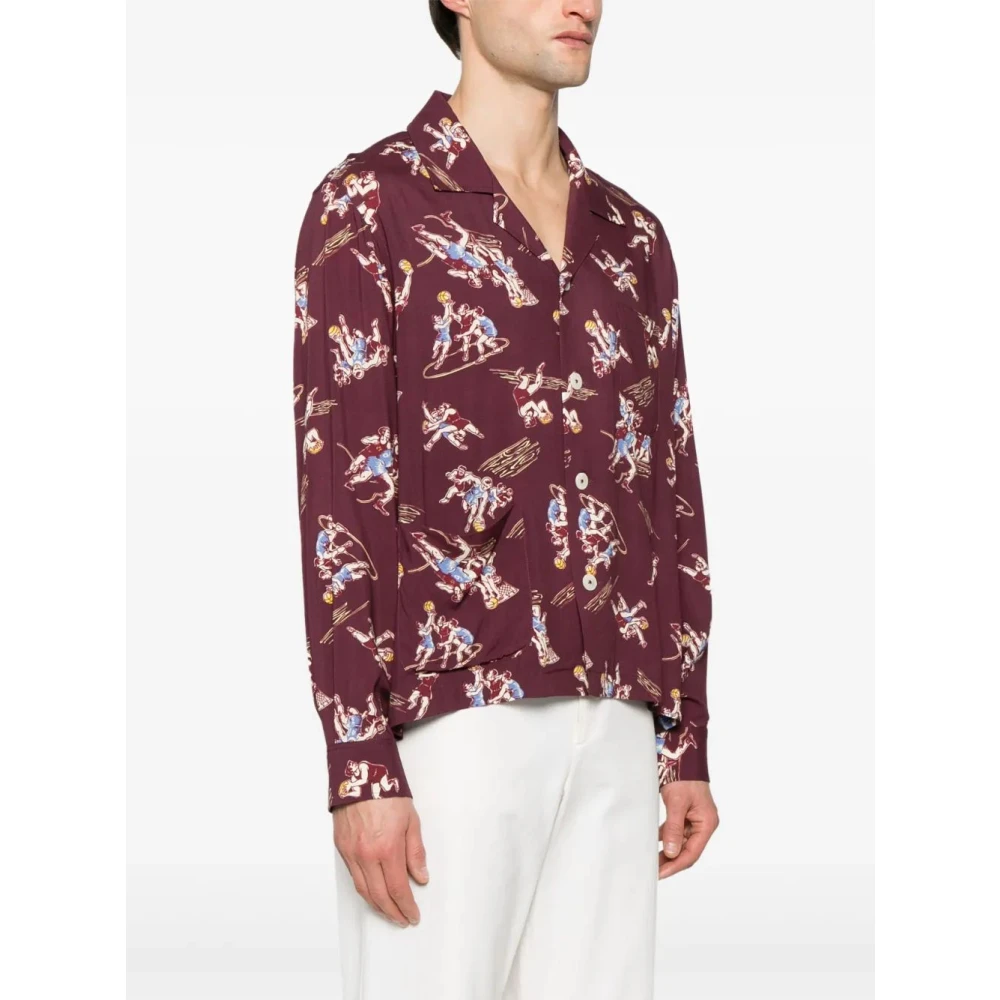 Bode Lange Mouw Layup Shirt Brown Heren