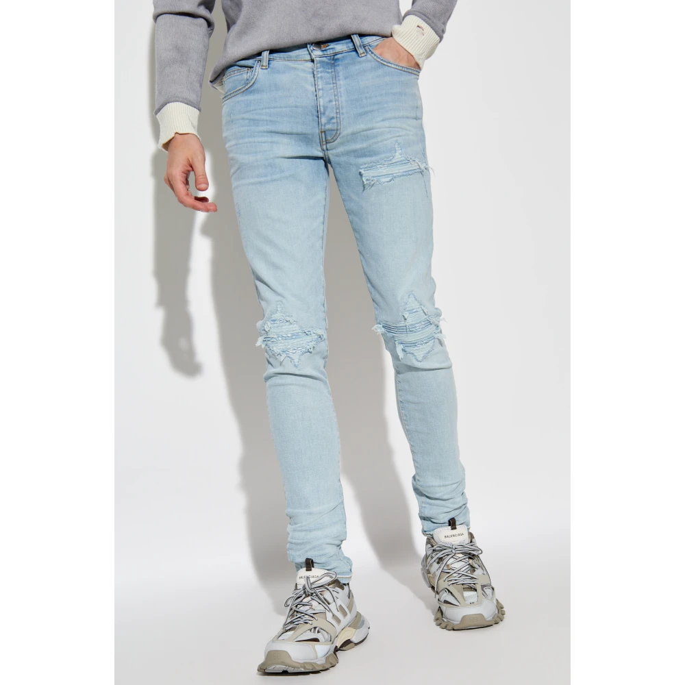 Amiri Jeans met logo Blue Heren