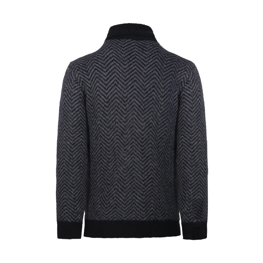 Officine Générale Zwarte Herring Sweater Gray Heren