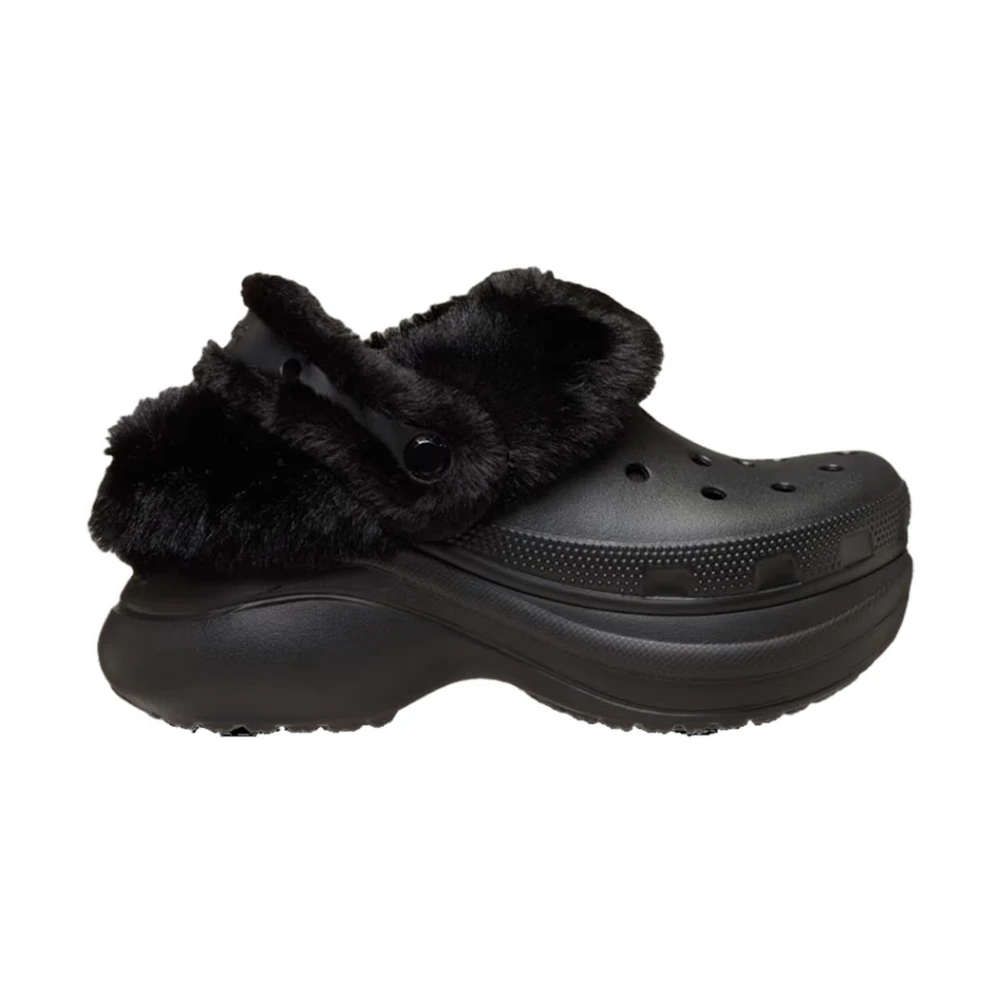Crocs Black Clogs, Female, 6 Uk, Bae Lined Clog