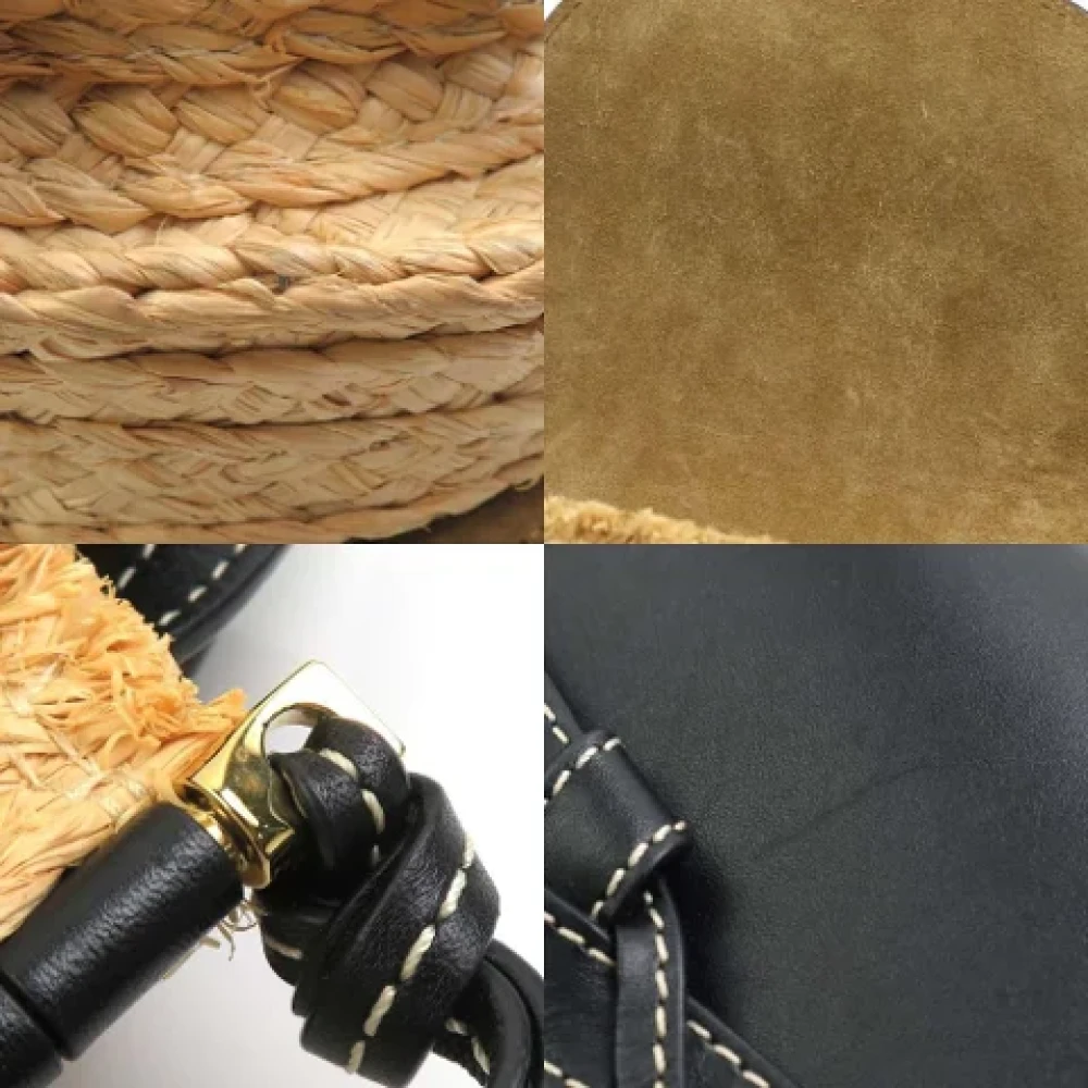 Loewe Pre-owned Raffia shoulder-bags Beige Dames