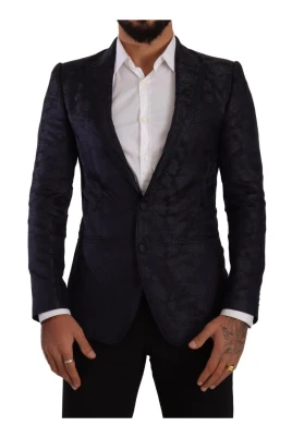 Silkeblandning Jacquard Blazer Jacka