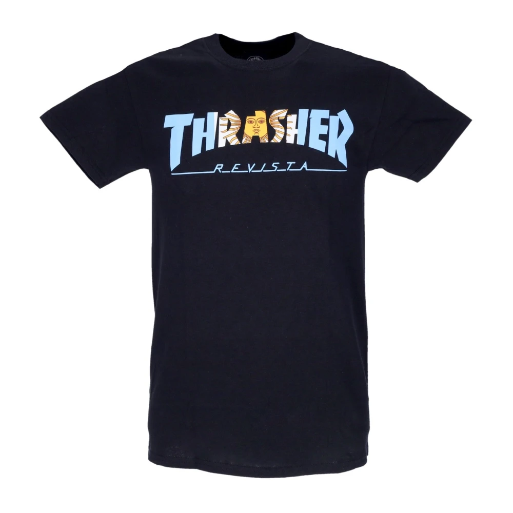 Thrasher Argentina Revista Tee Zwart Black Unisex