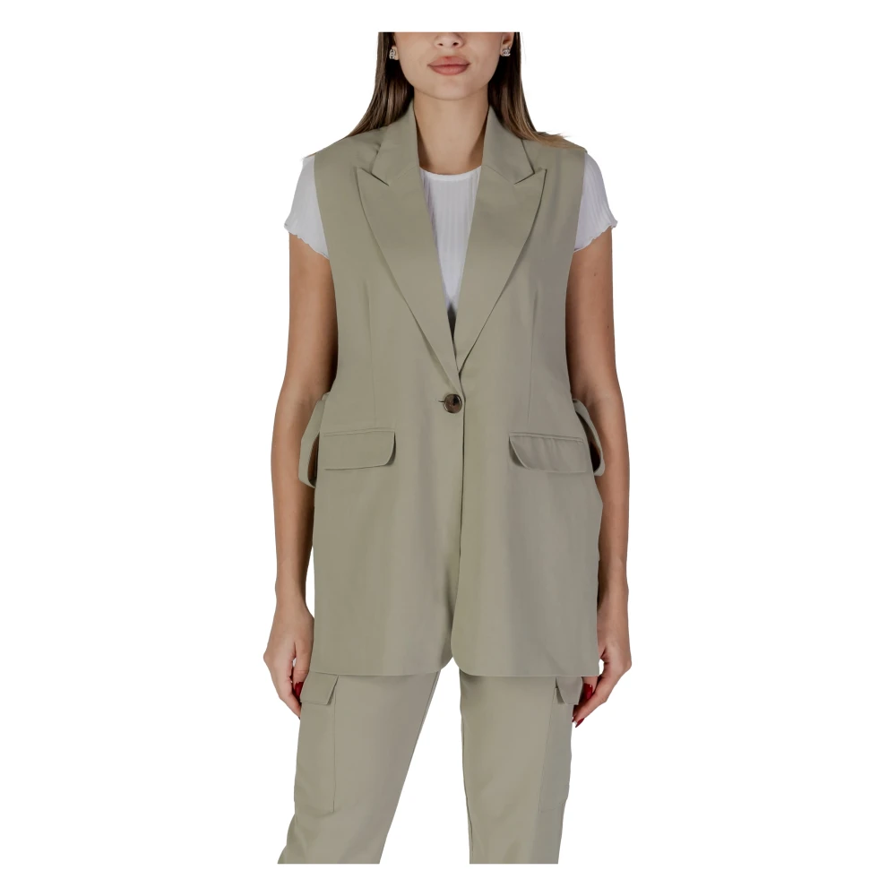 b.Young Lente Zomer Damesjassen en Tailleurs Green Dames