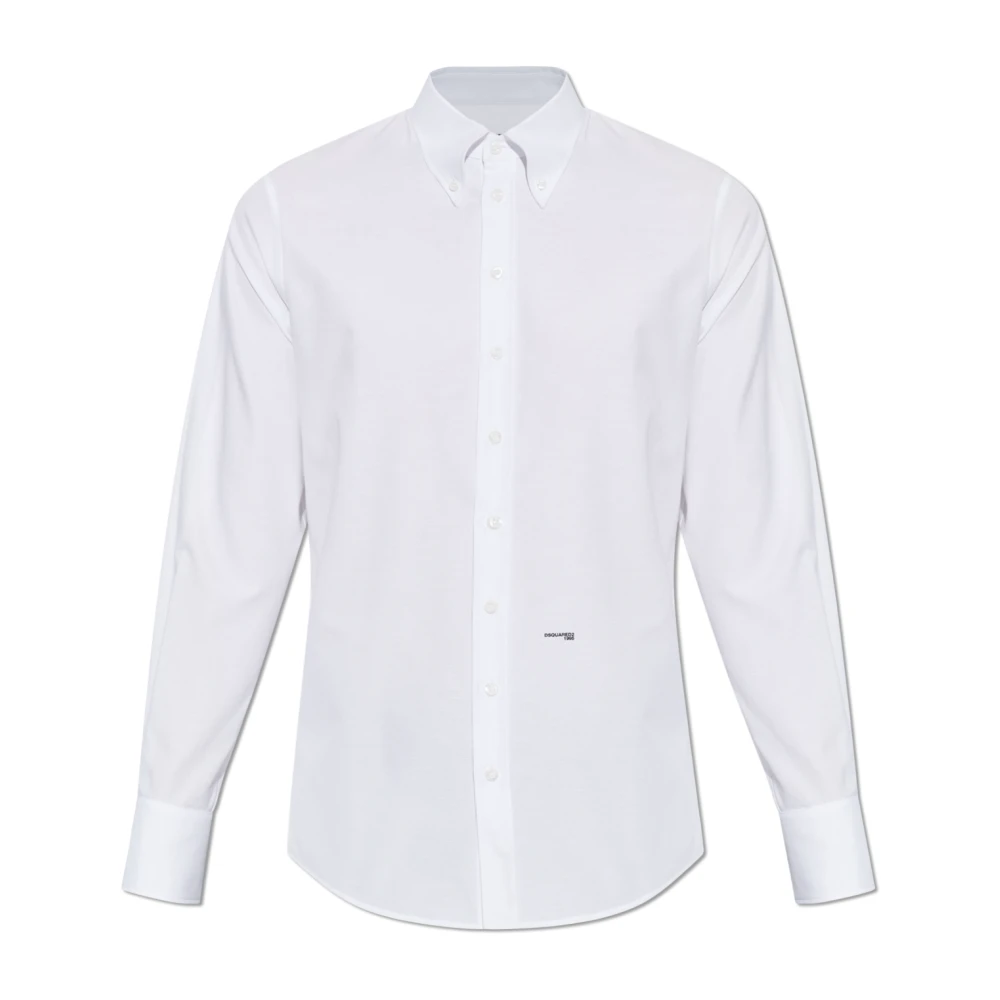 Dsquared2 Men's White Formal Shirts, Xl, Classic Shirt