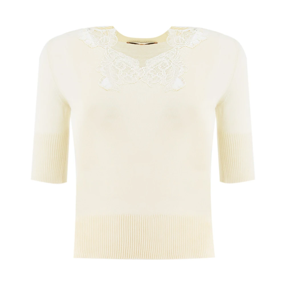 Knitwear > Round-neck Knitwear - - Ermanno Scervino - Modalova