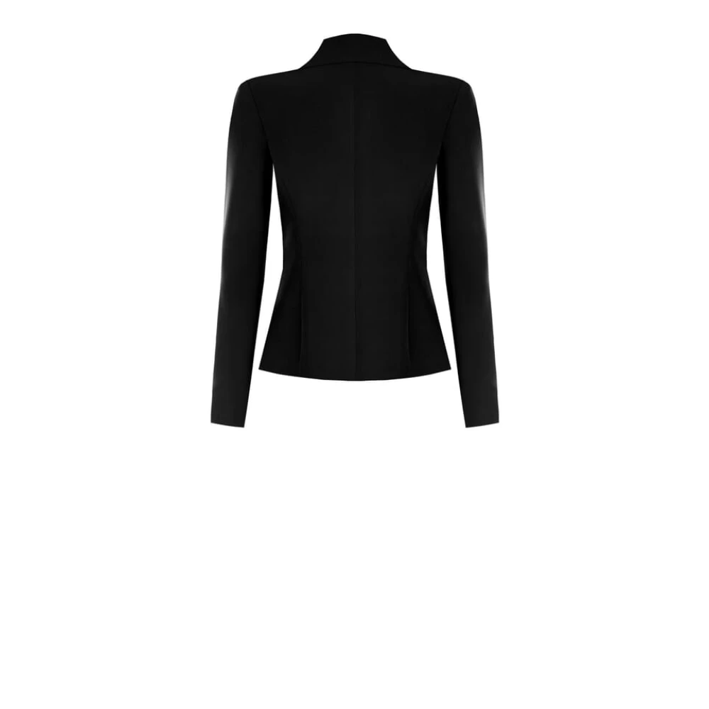 RINASCIMENTO Dubbelrijige Korte Blazerjas Black Dames
